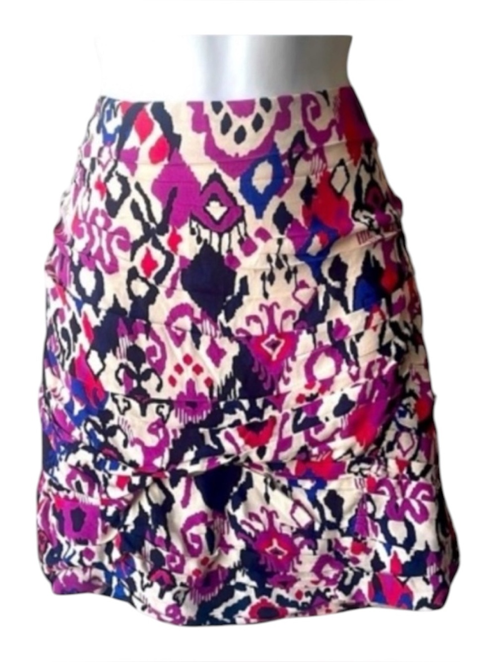 Zara Multicolor Abstract Midi Skirt